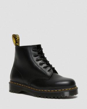 Dr Doc Martens 101 Bex Smooth Cuero Ankle Boots (Smooth Cuero) Negros | WC66-V7MY