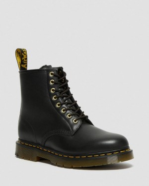 Dr Doc Martens 1460 DM's Wintergrip Cuero Encaje Up Boots (Blizzard Wp) Negros | NP43-V4RK