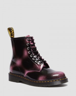 Dr Doc Martens 1460 Distressed Cuero Encaje Up Boots (Arcadia) Rosas | QB46-U5KX