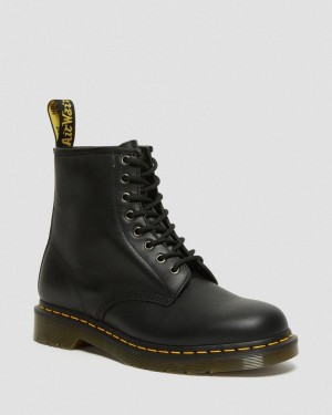 Dr Doc Martens 1460 Nappa Cuero Encaje Up Boots (Nappa Cuero) Negros | TK77-L6WH