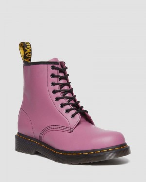 Dr Doc Martens 1460 Smooth Cuero Encaje Up Boots (Smooth Cuero) Morados | BQ63-I7ZD