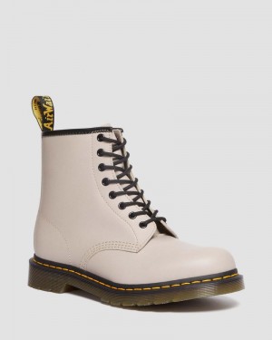 Dr Doc Martens 1460 Smooth Cuero Encaje Up Boots (Smooth Cuero) Vintage Taupe | YU37-H6NN