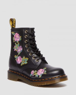 Dr Doc Martens 1460 Vonda II - Embroidered Floral Boots (Nappa Lux) | AU41-J3DJ