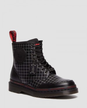 Dr Doc Martens 1460 WB Blade Runner Encaje Up Boots Negros | SK38-M7LH