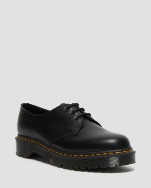 Dr Doc Martens 1461 Bex Smooth Cuero Oxford Shoes (Smooth Cuero) Negros | QX56-V3HZ