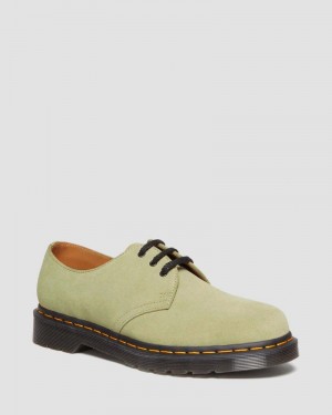 Dr Doc Martens 1461 Gamuza Oxford Shoes (E.H.Gamuza) Verde Oliva | HU62-R3TI