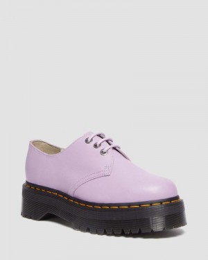 Dr Doc Martens 1461 II Pisa Cuero Plataforma Shoes (Pisa) Lilac | ZU88-H7JG