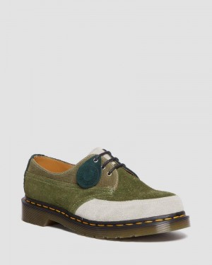 Dr Doc Martens 1461 Made in England Deadstock Cuero Oxford Shoes (Quilon + Gamuza) Multi | ZO72-P4ER