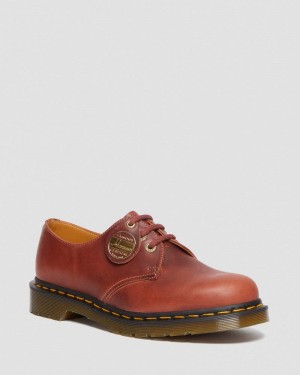 Dr Doc Martens 1461 Made in England Denver Cuero Oxford Shoes (Denver Veg Tan) Marrom | RK42-Z1LJ