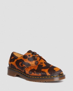 Dr Doc Martens 1461 Made in England Hair On Oxford Shoes (Hair On) Ocelot | TJ34-A5HH