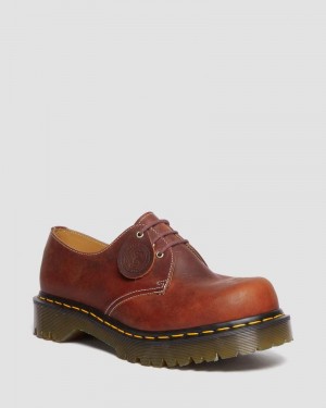 Dr Doc Martens 1461 Made in England Heritage Cuero Oxford Shoes Heritage Tan | KU82-S2IH