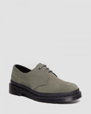 Dr Doc Martens 1461 Milled Nubuck Oxford Shoes (Milled Nubuck Wp) Grises | WO02-P3AQ