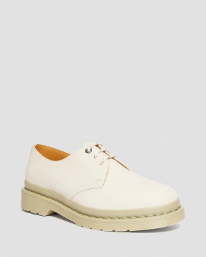 Dr Doc Martens 1461 Mono Milled Nubuck Cuero Oxford Shoes (Milled Nubuck Wp) Beige | NZ61-S2TM