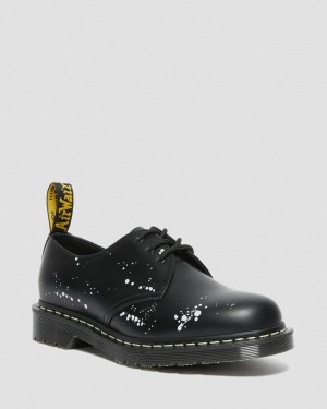 Dr Doc Martens 1461 Neighborhood Smooth Cuero Oxford Shoes (Smooth Cuero) Negros | MC60-J4KH