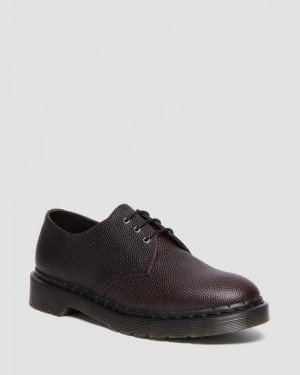 Dr Doc Martens 1461 Pebble Grain Cuero Oxford Shoes (Atlas Pebble Grain) Oxblood | LM84-C6UG