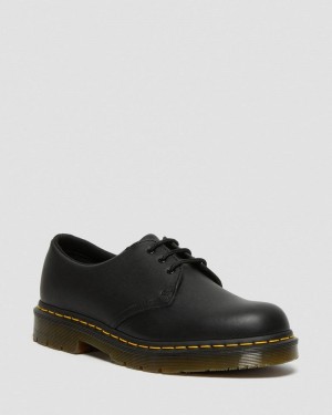 Dr Doc Martens 1461 Slip Resistant Cuero Oxford Shoes (Industrial Full Grain) Negros | FF19-S0CL