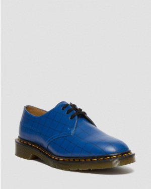 Dr Doc Martens 1461 Undercover Made in England Cuero Oxford Shoes (Smooth Cuero) Azules | QZ23-E1MR