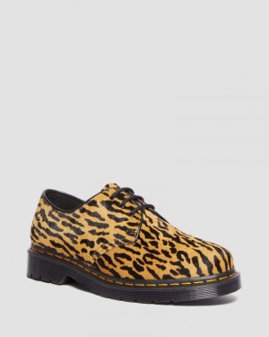 Dr Doc Martens 1461 Wacko Maria Hair-On Oxford Shoes (Hair On) Negros | CC93-V7ZY