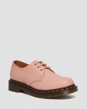 Dr Doc Martens 1461 - Virginia Cuero Oxford Shoes (Virginia) Beige | NF45-E9YQ