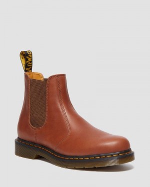 Dr Doc Martens 2976 Carrara Cuero Chelsea Boots (Carrara) Saddle Tan | YX45-P9RX