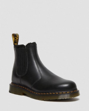 Dr Doc Martens 2976 DM's Wintergrip Cuero Chelsea Boots (Blizzard Wp) Negros | ST50-E5CQ