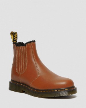 Dr Doc Martens 2976 DM's Wintergrip Cuero Chelsea Boots (Blizzard Wp) Tan | YO72-L9WB