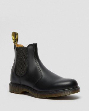 Dr Doc Martens 2976 Smooth Cuero Chelsea Boots (Smooth Cuero) Negros | QB35-D8MA