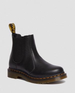 Dr Doc Martens 2976 - Cuero Chelsea Boots (Virginia) Negros | YQ23-B4FQ