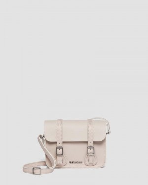 Dr Doc Martens 7 Inch Cuero Crossbody Bag (Smooth Cuero) Vintage Taupe | UW73-M8UG