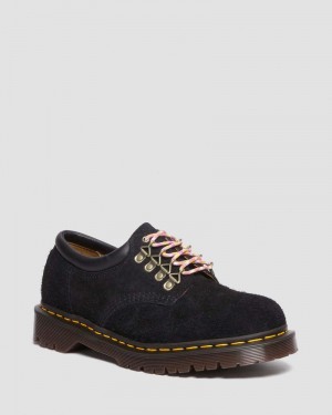 Dr Doc Martens 8053 Ben Gamuza Casuales Shoes (Long Napped Gamuza) Negros | UY54-A9FB