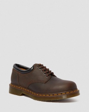 Dr Doc Martens 8053 Crazy Horse Cuero Casuales Shoes (Crazy Horse) Marrom Oscuro | GH29-L1OZ