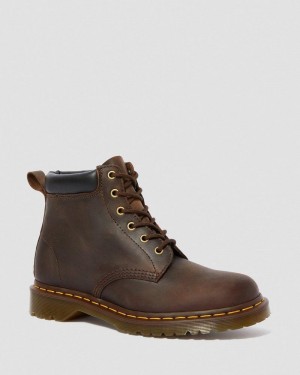 Dr Doc Martens 939 Ben Boot Crazy Horse Cuero Encaje Up Boots (Crazy Horse) Marrom | SB21-M3CN