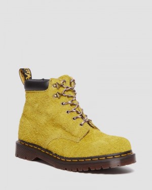 Dr Doc Martens 939 Ben Gamuza Acolchado Collar Encaje Up Boots (Long Napped Gamuza) Verdes | WI05-W7SW