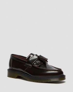 Dr Doc Martens Adrian Arcadia Cuero Tassel Loafers (Arcadia) Rojos | DN88-H1ZM