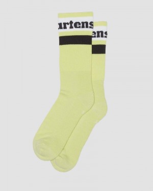 Dr Doc Martens Atléticos Logo Organic Algodon Blend Socks (Algodon Blend) Verdes | AZ89-E6MU