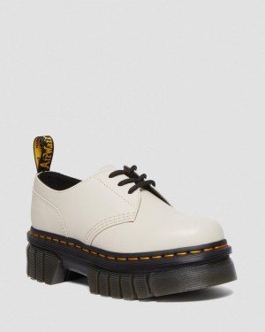 Dr Doc Martens Audrick Nappa Cuero Plataforma Shoes (Nappa Lux) Grises | ED83-O2MF