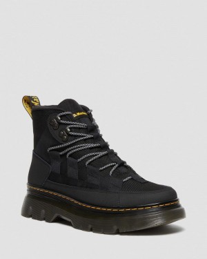 Dr Doc Martens Boury Cuero Casuales Boots (Ajax+Extra Tough 50/50) Negros | WS80-S8MF