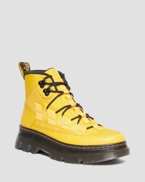 Dr Doc Martens Boury Nylon & Cuero Casuales Boots (Cyclone Nylon+Lapstone) Amarillos | IY63-H1NW