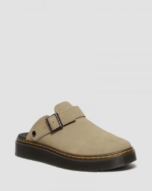 Dr Doc Martens Carlson Gamuza Casuales Destalonadas Mules (E.H.Gamuza) Savannah Tan | TS35-B4IL