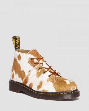 Dr Doc Martens Church Hair-On Cow Print Monkey Boots (Hair On) Jersey Cow Print | ME41-D7FK