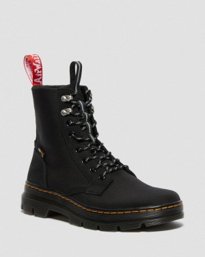 Dr Doc Martens Combs II Herschel Casuales Boots (Slippery Wp+Cordura Ballistic Nylon) Negros | VD03-O3WJ