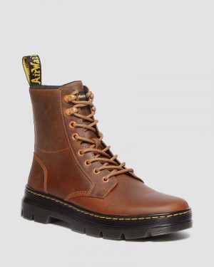 Dr Doc Martens Combs Pull Up Cuero Casuales Boots (Archive Pull Up) Warm Tan | LK79-T0LK