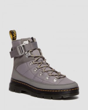 Dr Doc Martens Combs Tech Acolchado Casuales Boots Grises | EK35-R6UQ