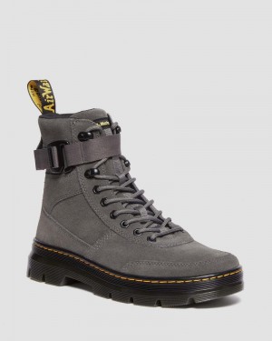 Dr Doc Martens Combs Tech Gamuza Casuales Boots (E.H.Gamuza) Gunmetal | CM31-B2HE