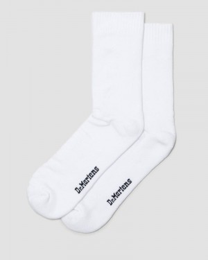 Dr Doc Martens Double Doc Algodon Blend Socks (Algodon Blend) Blancos | KD11-G0YQ