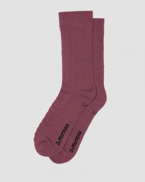 Dr Doc Martens Double Doc Algodon Blend Socks (Algodon Blend) Morados | ZV00-A0FQ