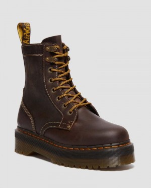 Dr Doc Martens Jadon Boot Arc Crazy Horse Platforms (Crazy Horse) Marrom | WF93-F5WZ