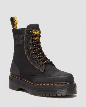 Dr Doc Martens Jadon Boot Ganni Extra Tough Platforms Negros | KP59-Y0NU