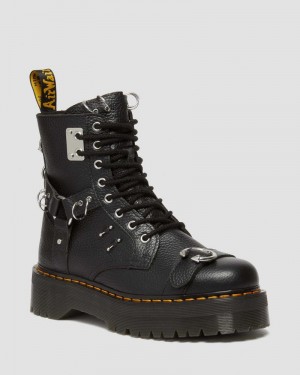 Dr Doc Martens Jadon Boot Piercing Milled Nappa Cuero Platforms (Milled Nappa) Negros | EI92-K9RI