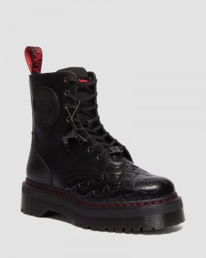 Dr Doc Martens Jadon Boot WB Blade Runner Cuero Platforms Negros | CR52-C3SK